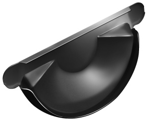 Заглушка торц. универс.GRAND LINE  125/90 мм RAL 9005