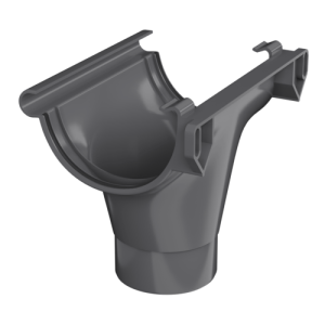 ТН ПВХ МАКСИ воронка желоба графитово-серый