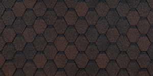 Гибкая черепица Docke PIE EURASIA/ ШЕСТИГРАННИК/ Коричневый 