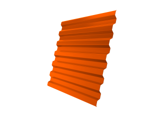 Лист профилированный С21R 0,45 PE RAL 2004 оранжевый