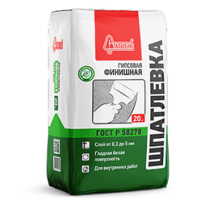 Шпатлевка Старатели финишная (Гипсовая) 20кг