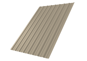 Лист профилированный С10A 0,5 Satin RAL 1015 светлая слоновая кость