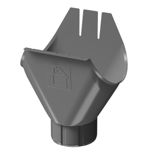 Воронка желоба DOCKE STAL PREMIUM графит 125/90