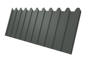 Лист профилированный С8А фигурный 0,45 PE-foil RAL 7005