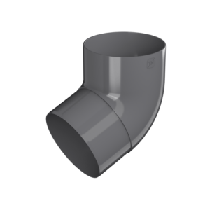 ТН ПВХ МАКСИ колено трубы 67° графитово-серый