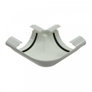 GLC PVC 152/100 спец. угол желоба универсальный менее 90 град. белый RAL 9010