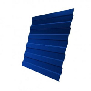 Профнастил оцинкованный С8, 0,4 RAL 5005 (сигнальный синий)