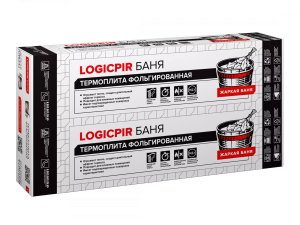 Плита теплоизоляционная LOGICPIR Баня Ф/Ф Г1 L–1190х590х50 (5 плит)