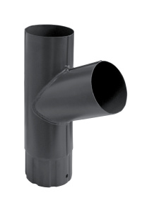 Тройник трубы,90 мм RAL 7024