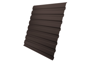 Лист профилированный С20A Satin Matt 0,5 RR 32 темно-коричневый