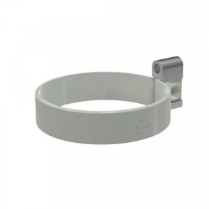 GLC PVC 152/100 хомут трубы пластиковый, белый RAL 9010