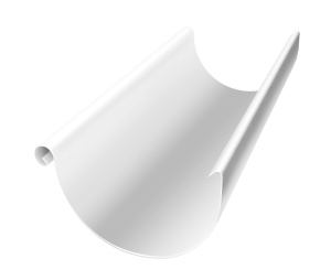 Желоб полукруглый  GRAND LINE 150 мм 3 м RAL 9003