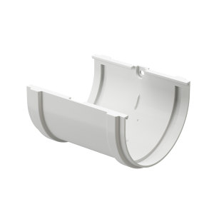 Соединитель желобов DOCKE PREMIUM пломбир D=120