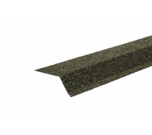 Планка карнизная с гранулятом Шинглас, оливковый